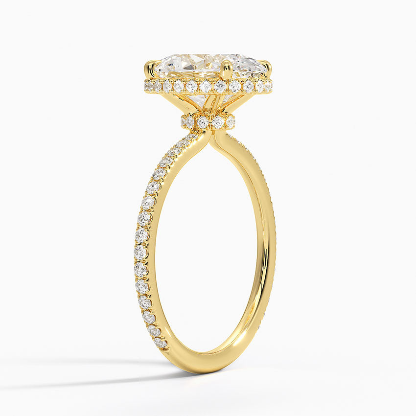 Gala Diamond Ring Hidden Halo