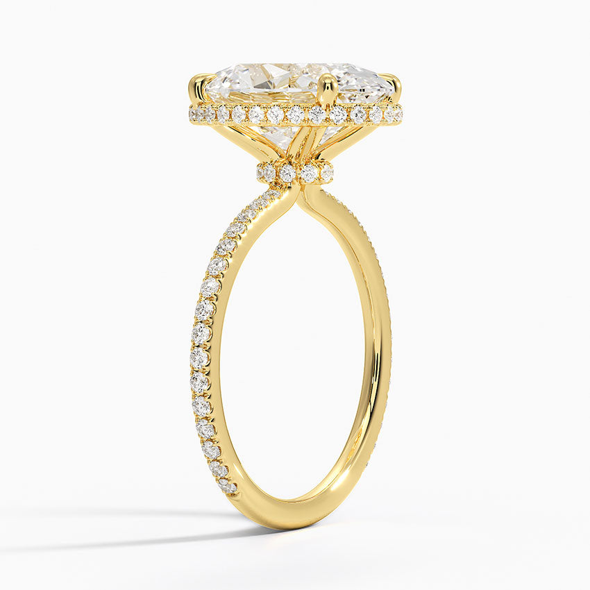 Gala Diamond Ring Hidden Halo