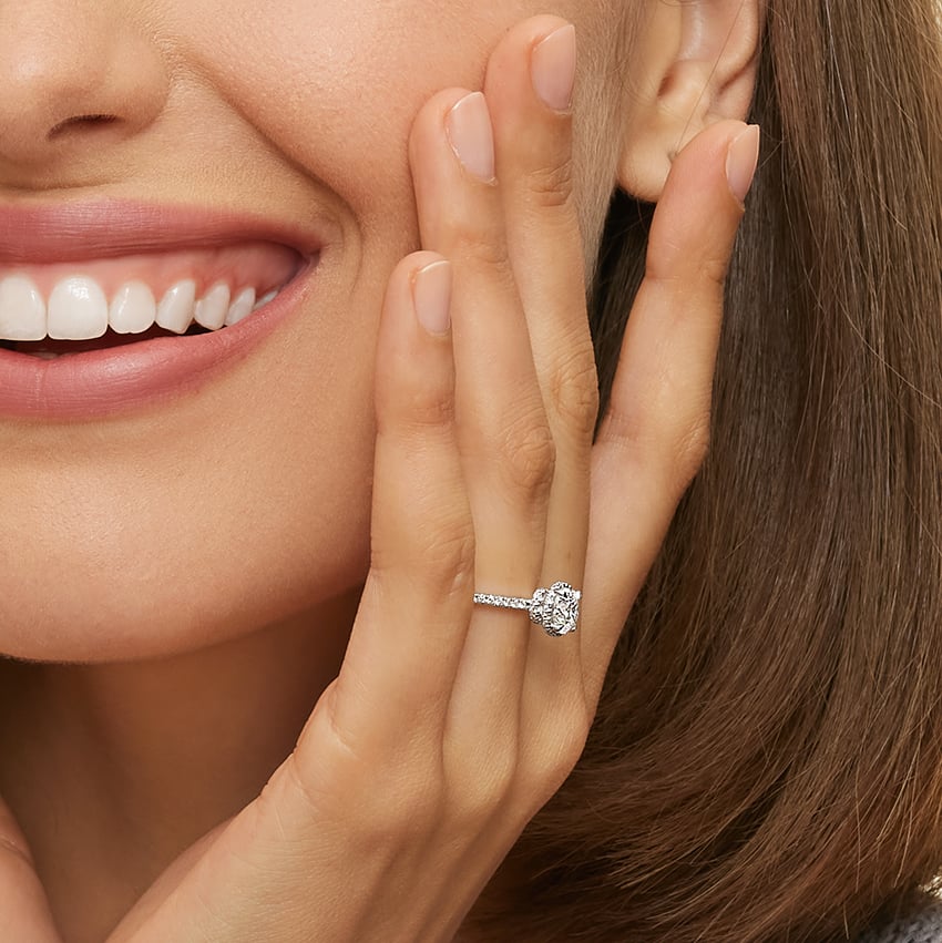 Gala Diamond Ring Hidden Halo