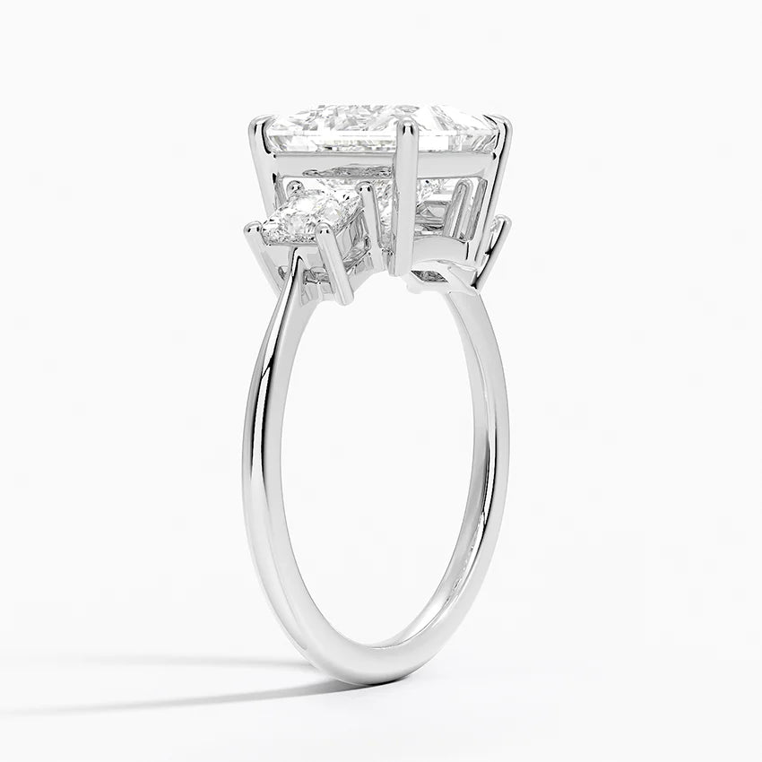 Princess Cut Three Stone Diamond Ring