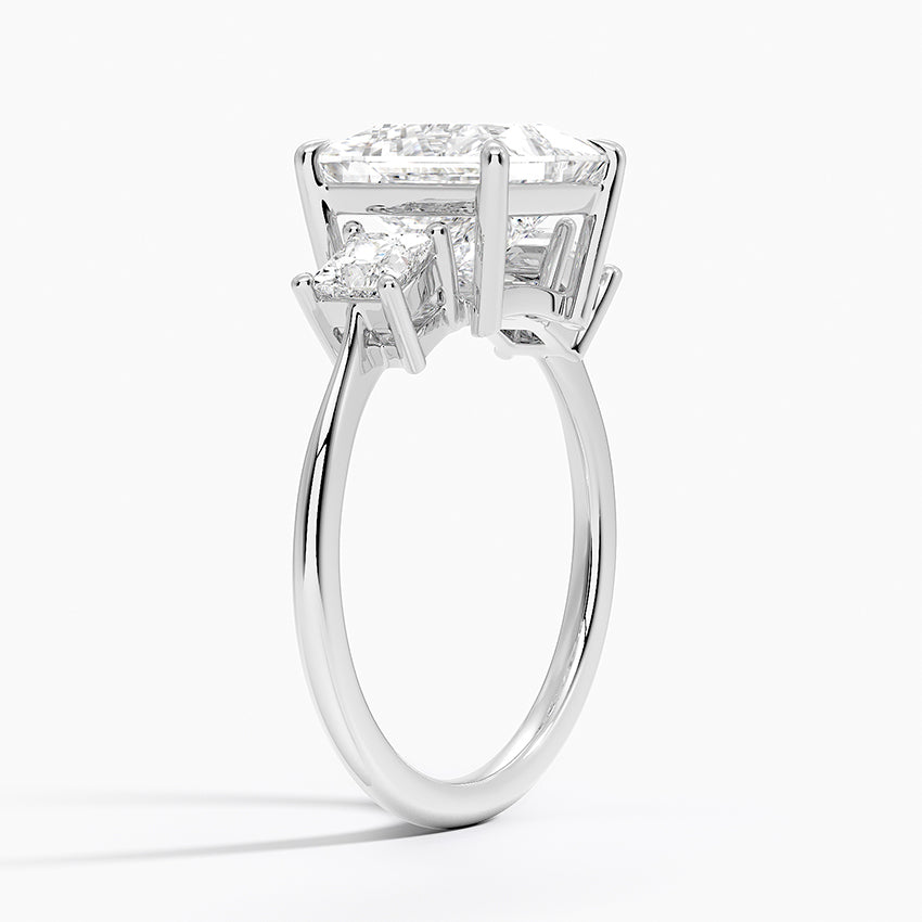 Princess Cut Three Stone Diamond Ring