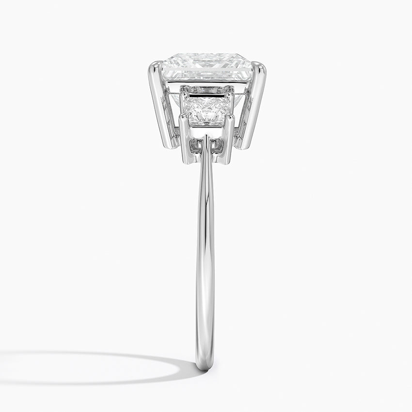 Princess Cut Three Stone Diamond Ring