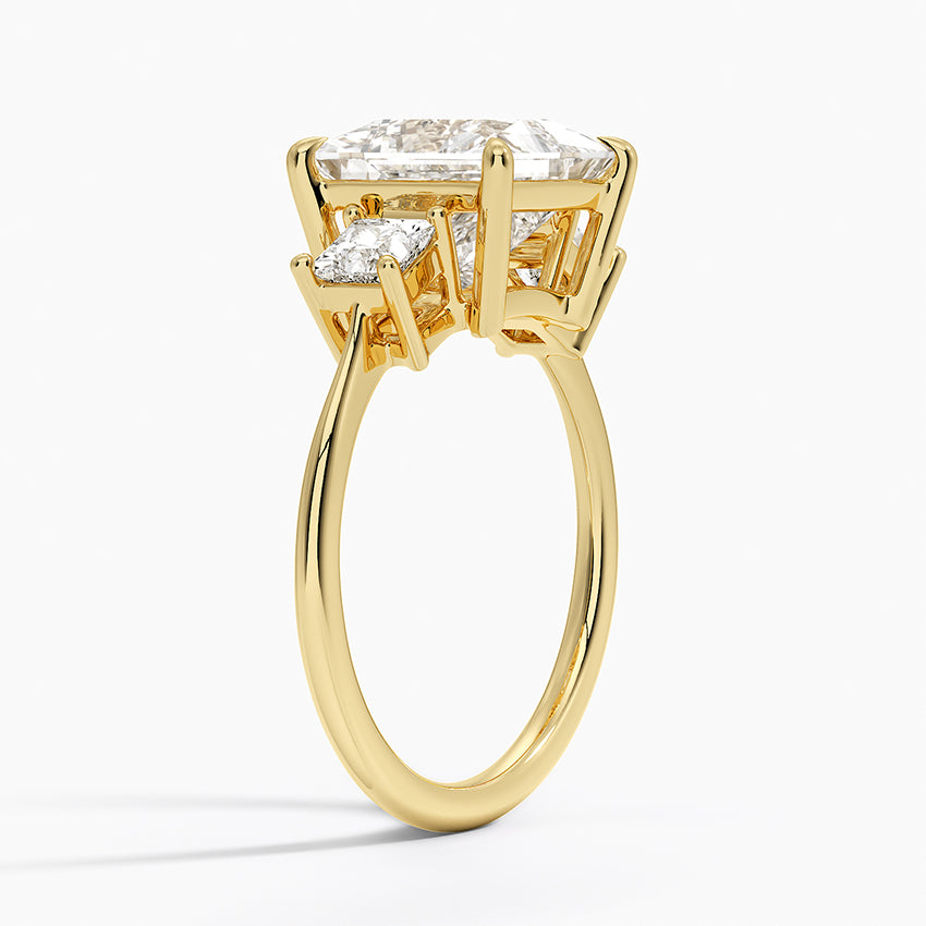 Princess Cut Three Stone Diamond Ring