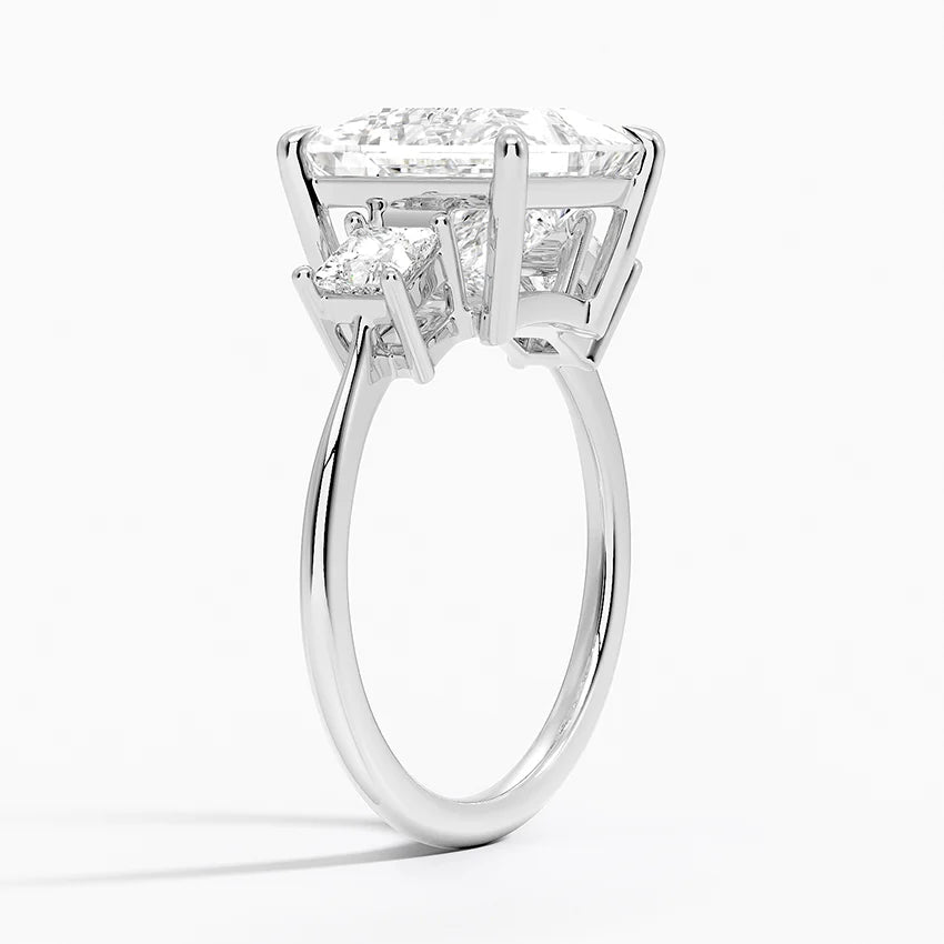 Princess Cut Three Stone Diamond Ring