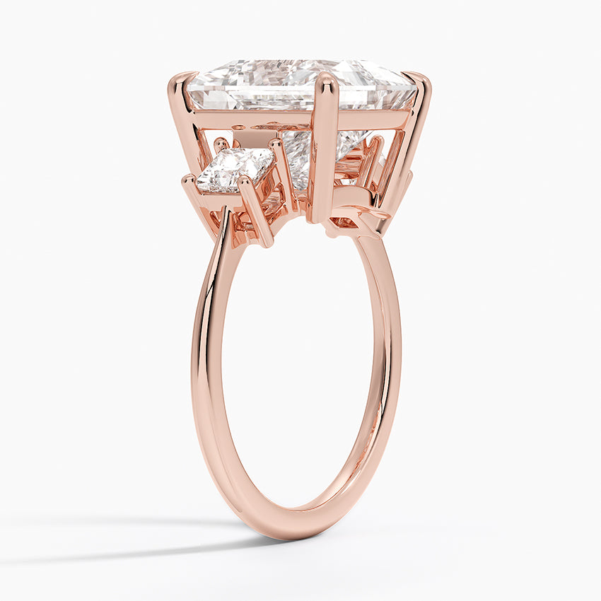 Princess Cut Three Stone Diamond Ring