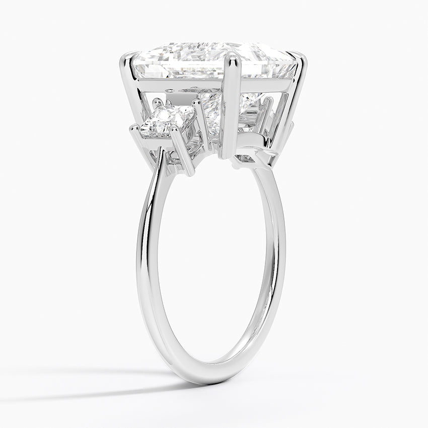 Princess Cut Three Stone Diamond Ring