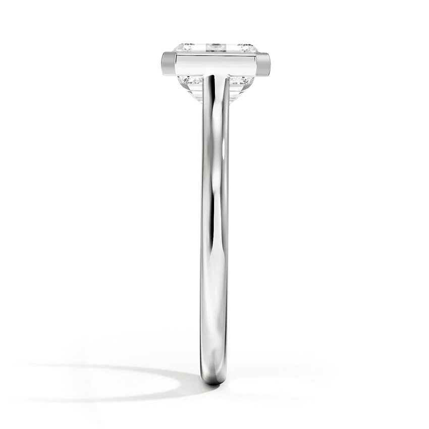 Luna East-West Bezel Solitaire Ring