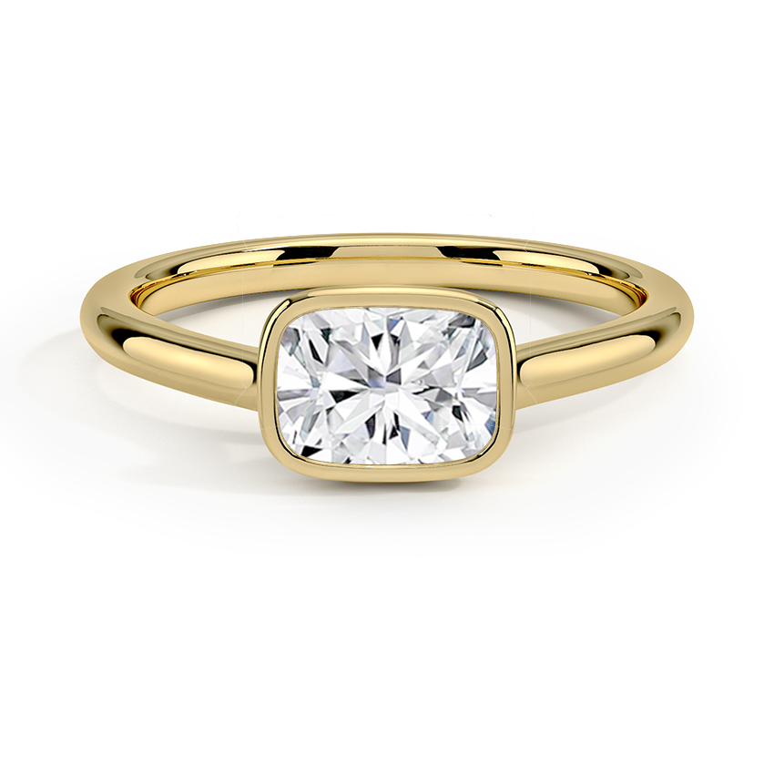 Luna East-West Bezel Solitaire Ring