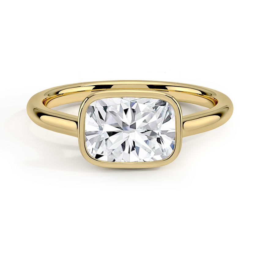 Luna East-West Bezel Solitaire Ring