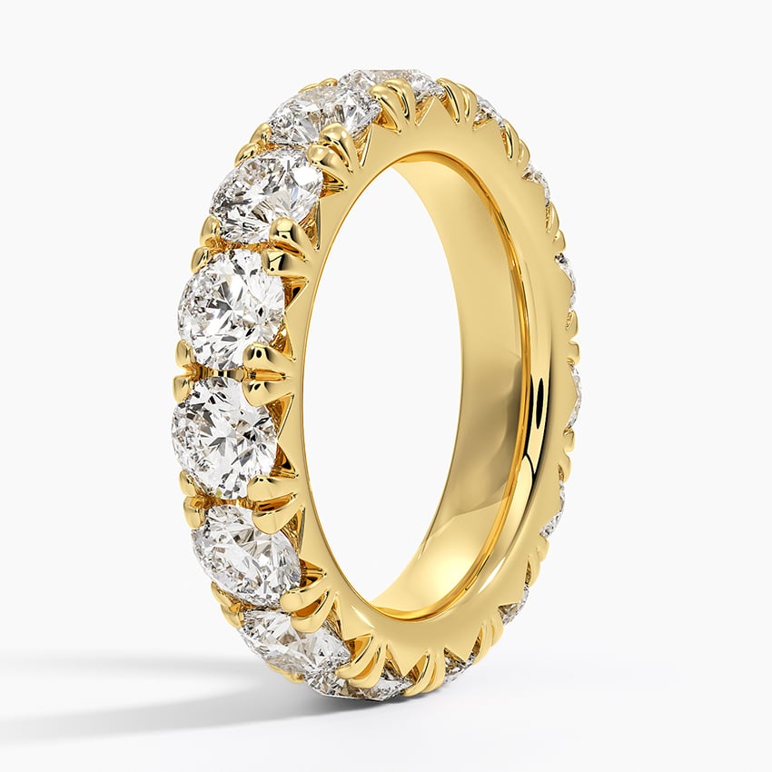 French Pavé Eternity Diamond Ring