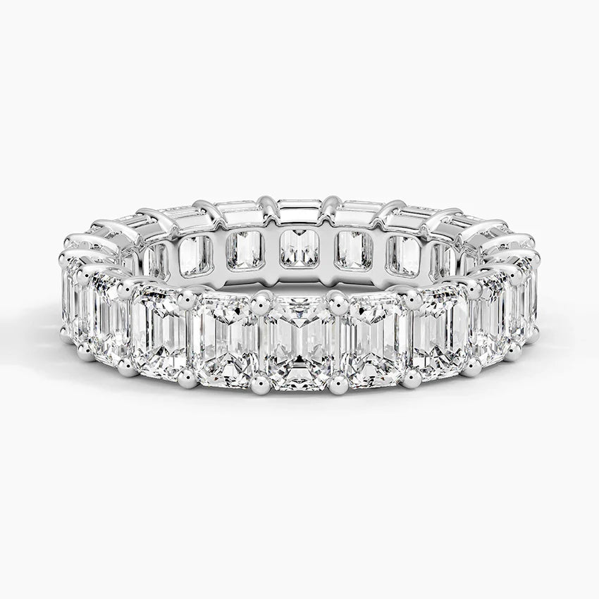 Emerald Eternity Diamond Ring