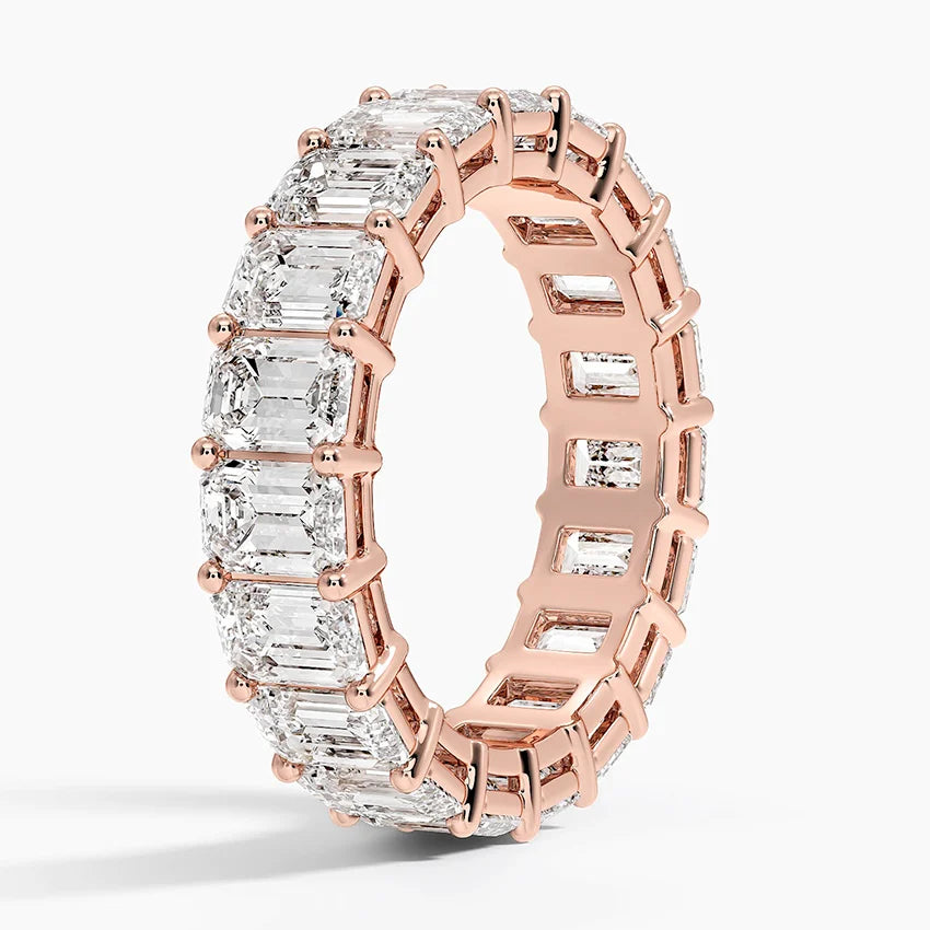 Emerald Eternity Diamond Ring