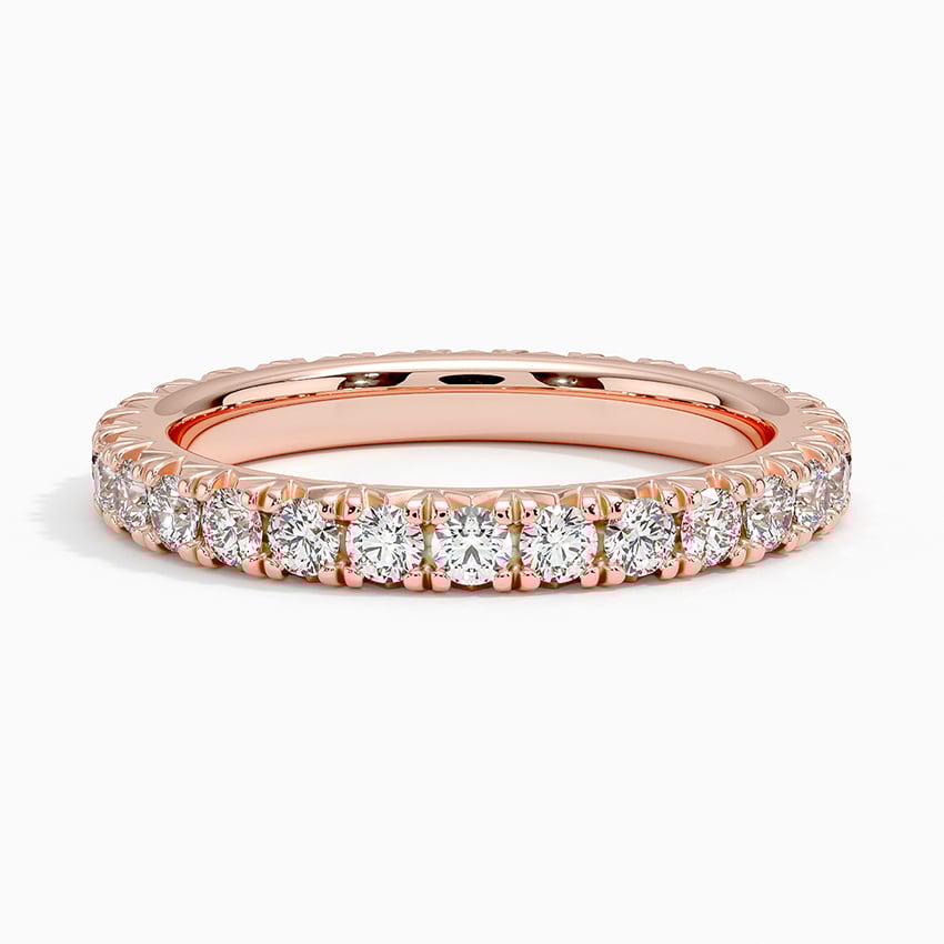 French Pavé Eternity Diamond Ring
