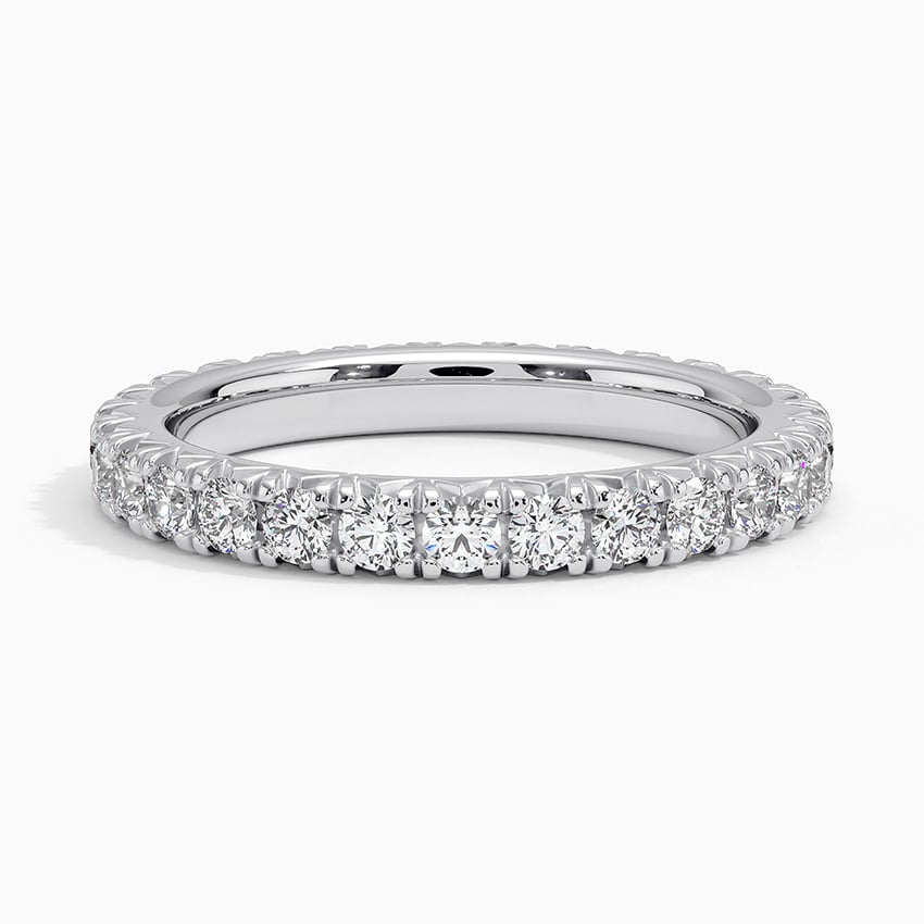 French Pavé Eternity Diamond Ring