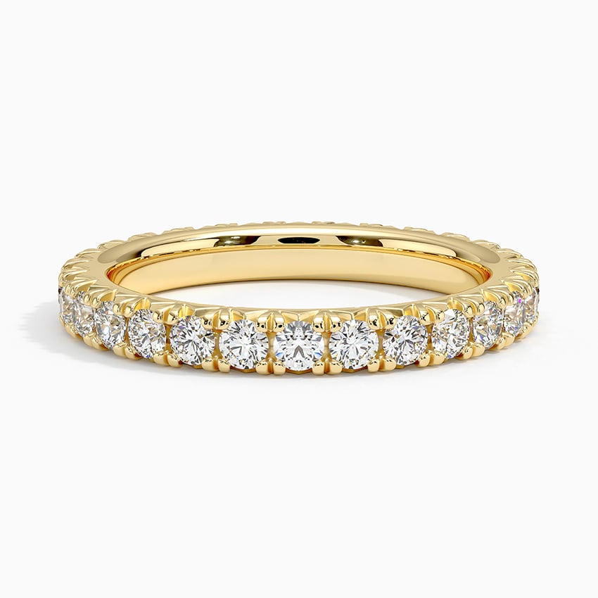 French Pavé Eternity Diamond Ring