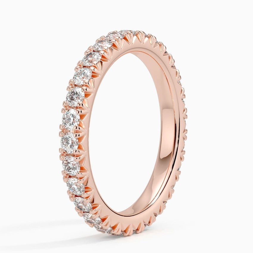 French Pavé Eternity Diamond Ring
