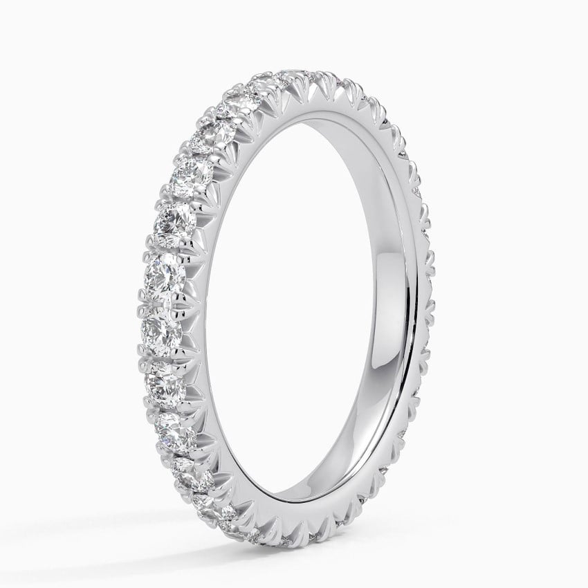 French Pavé Eternity Diamond Ring