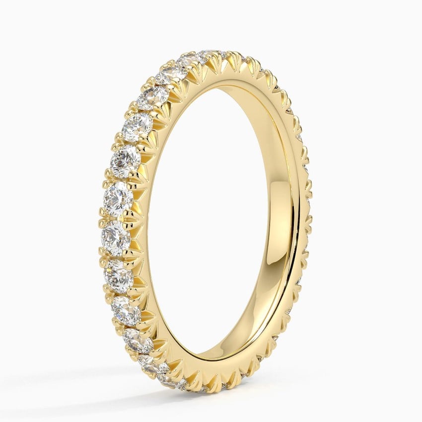 French Pavé Eternity Diamond Ring