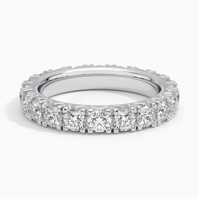 French Pavé Eternity Diamond Ring