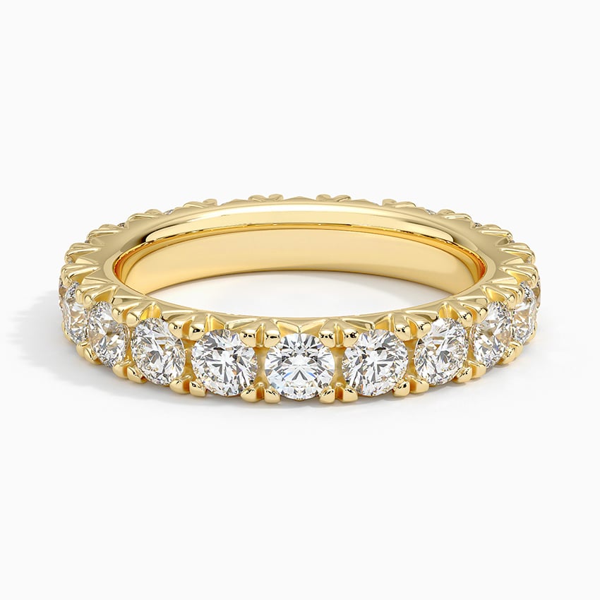 French Pavé Eternity Diamond Ring