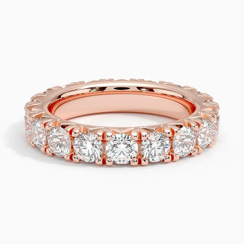 French Pavé Eternity Diamond Ring