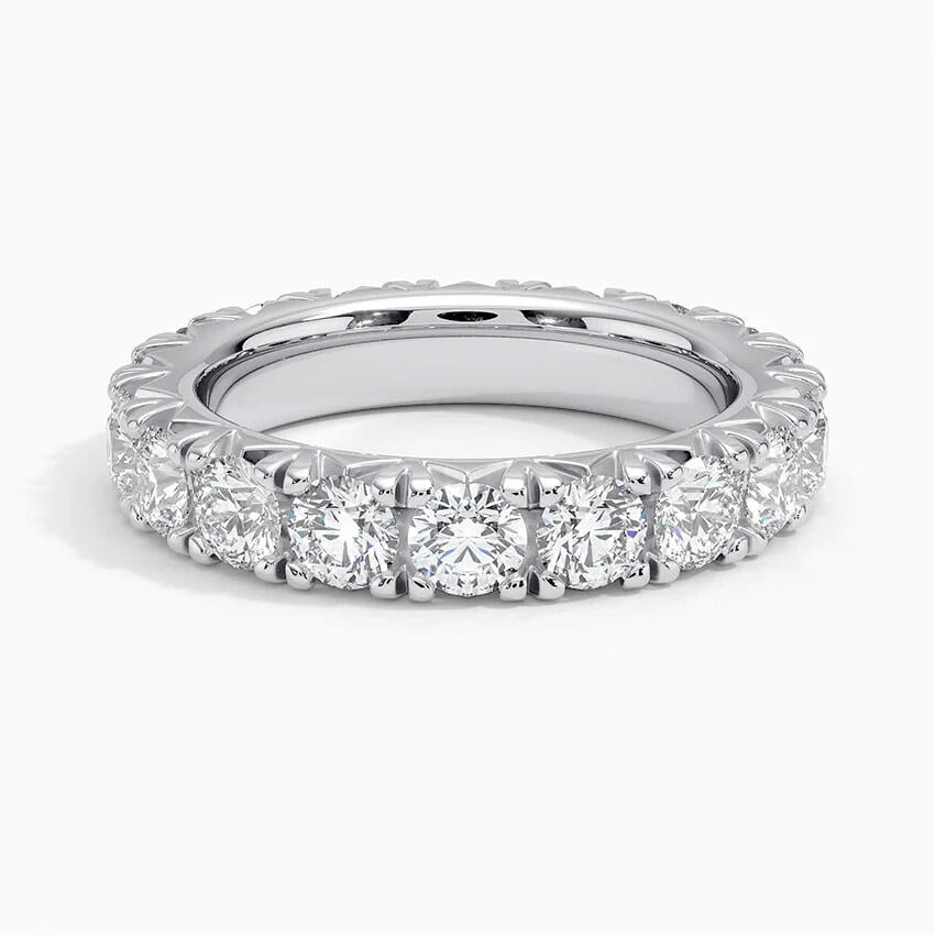 French Pavé Eternity Diamond Ring