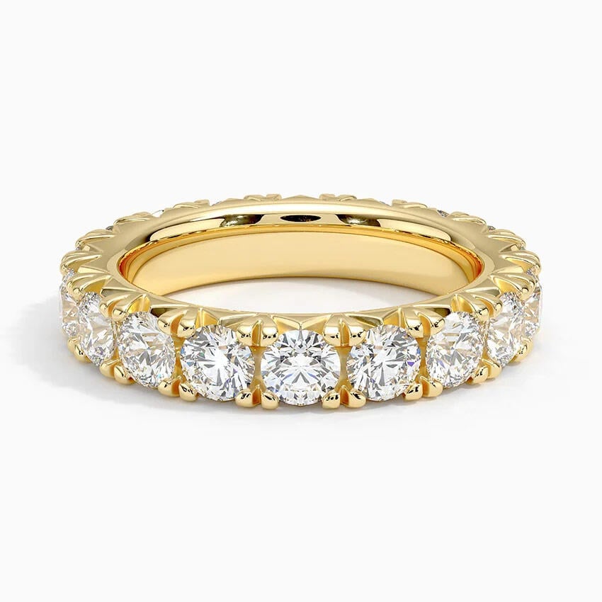 French Pavé Eternity Diamond Ring