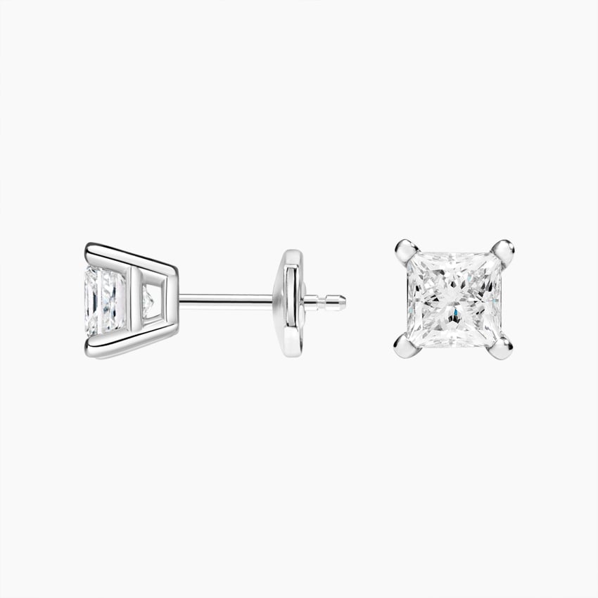 Diamond Bezel Stud Earrings