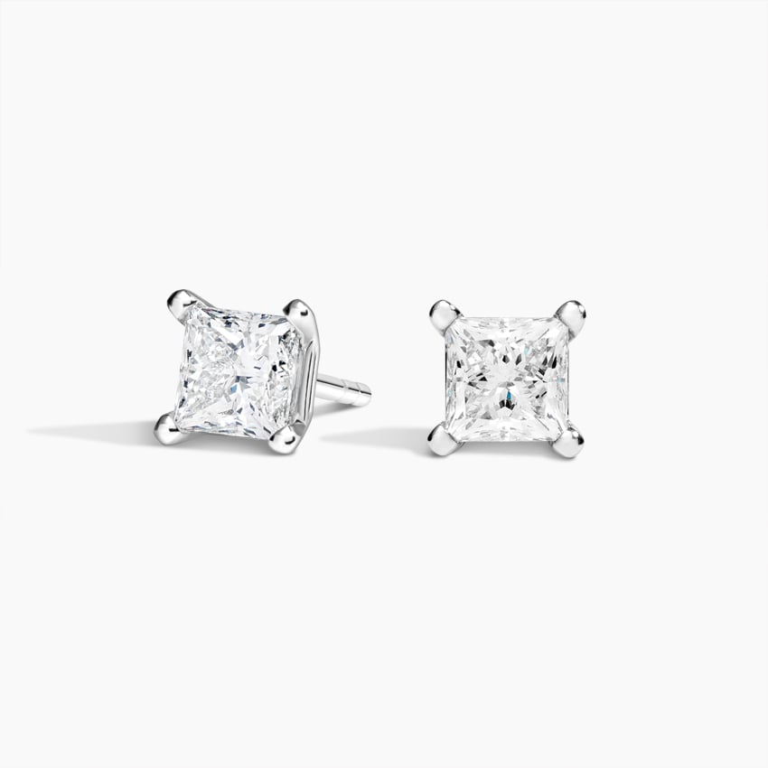 Diamond Bezel Stud Earrings
