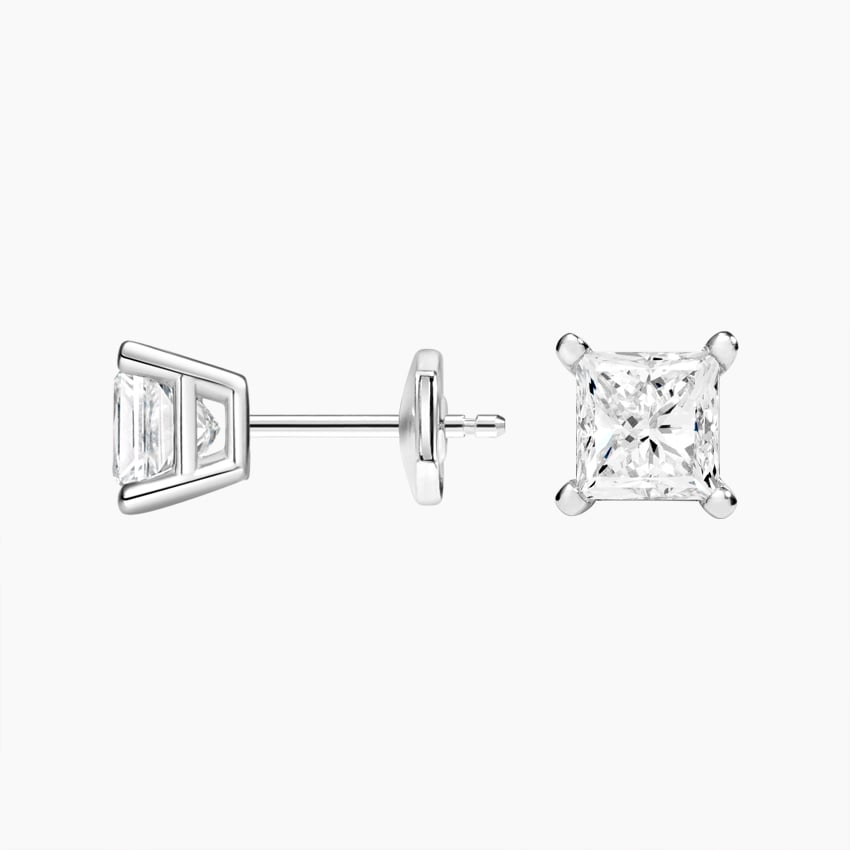Diamond Bezel Stud Earrings