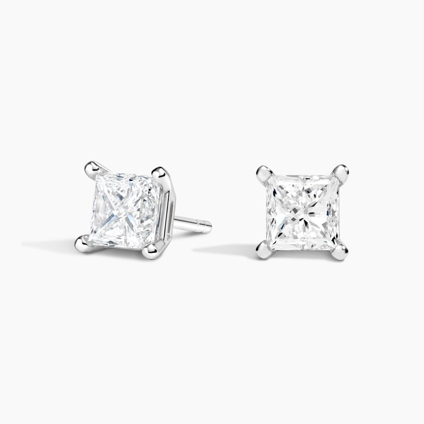 Diamond Bezel Stud Earrings