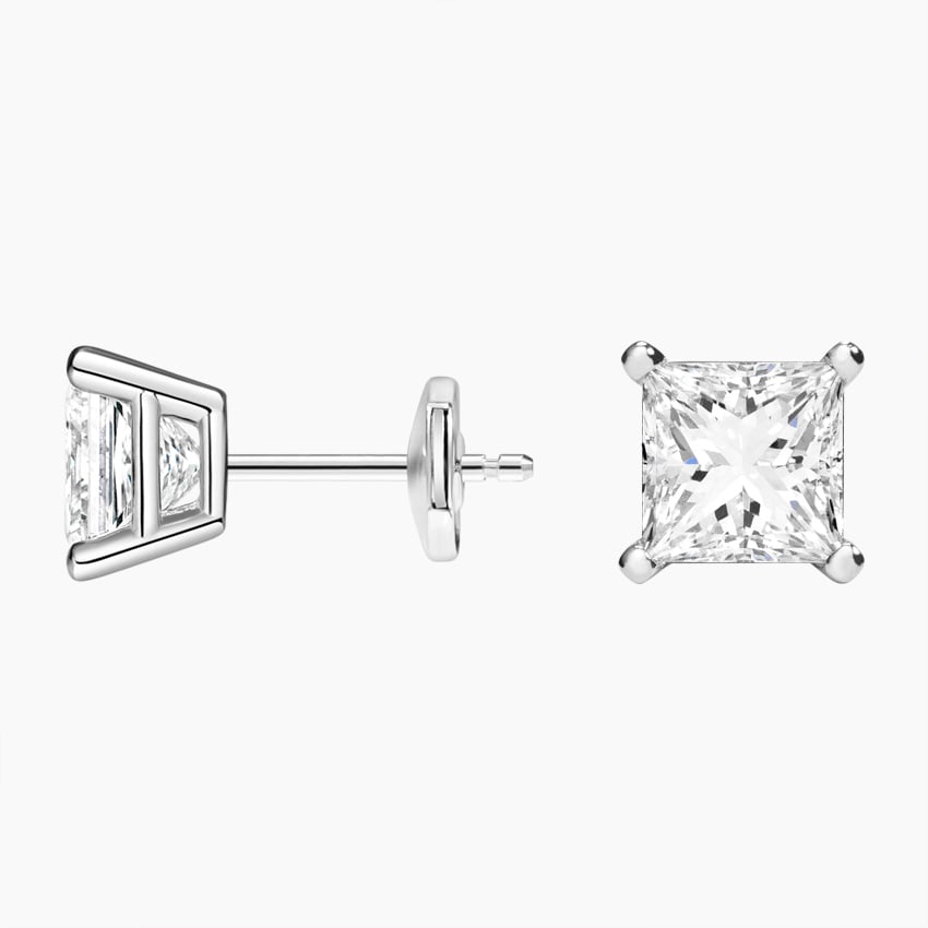 Diamond Bezel Stud Earrings
