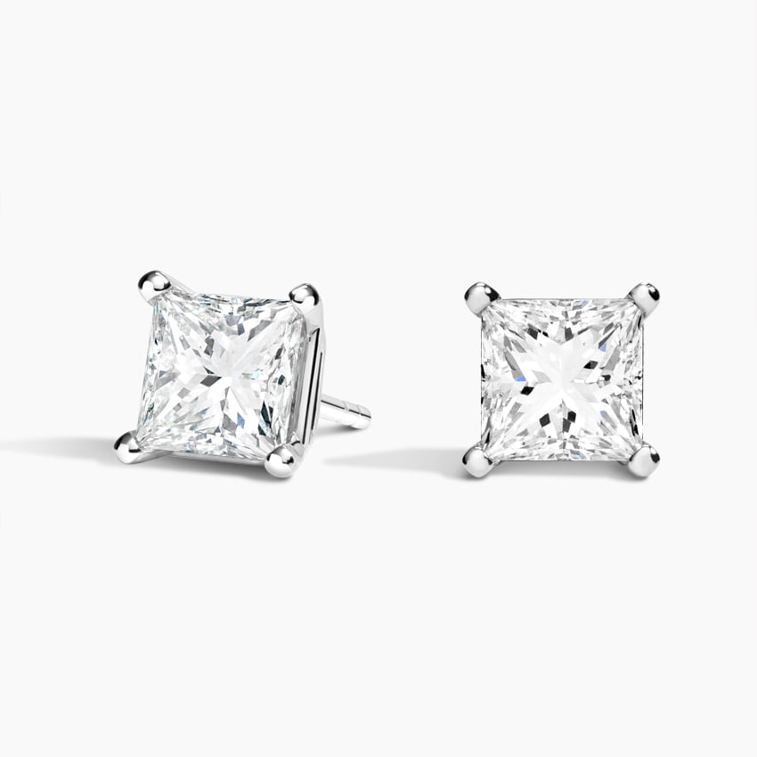 Diamond Bezel Stud Earrings