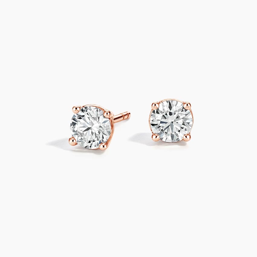 Diamond Studs With a Screw Clasp