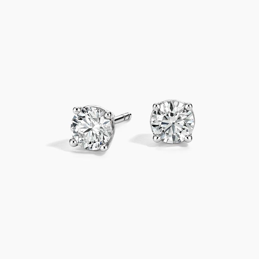 Diamond Studs With a Screw Clasp