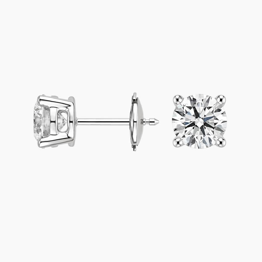 Perfect 4-Prong Diamond Stud Earrings