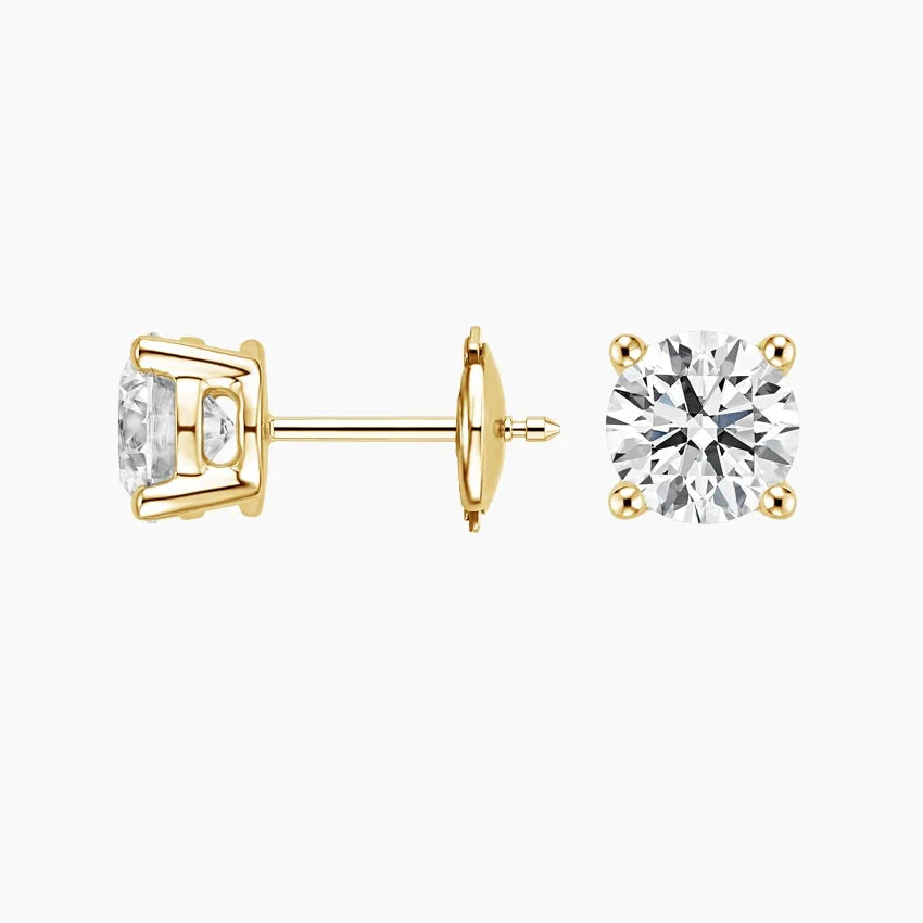 Perfect 4-Prong Diamond Stud Earrings