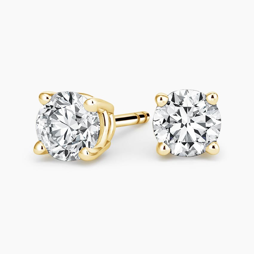Diamond Studs With a Screw Clasp