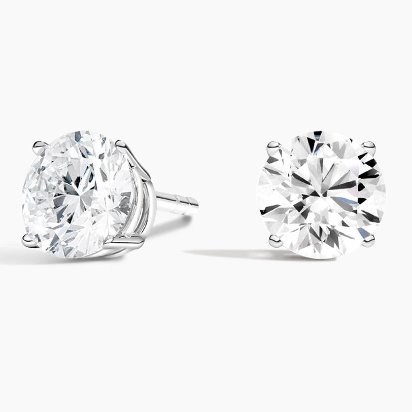 Perfect 4-Prong Diamond Stud Earrings