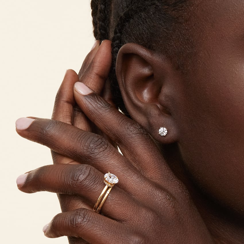 Secret Halo Diamond Engagement Ring