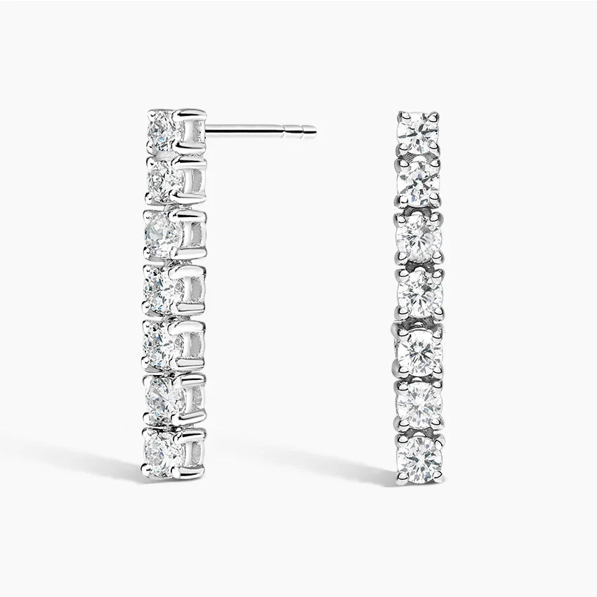 Diamond Tennis Earrings