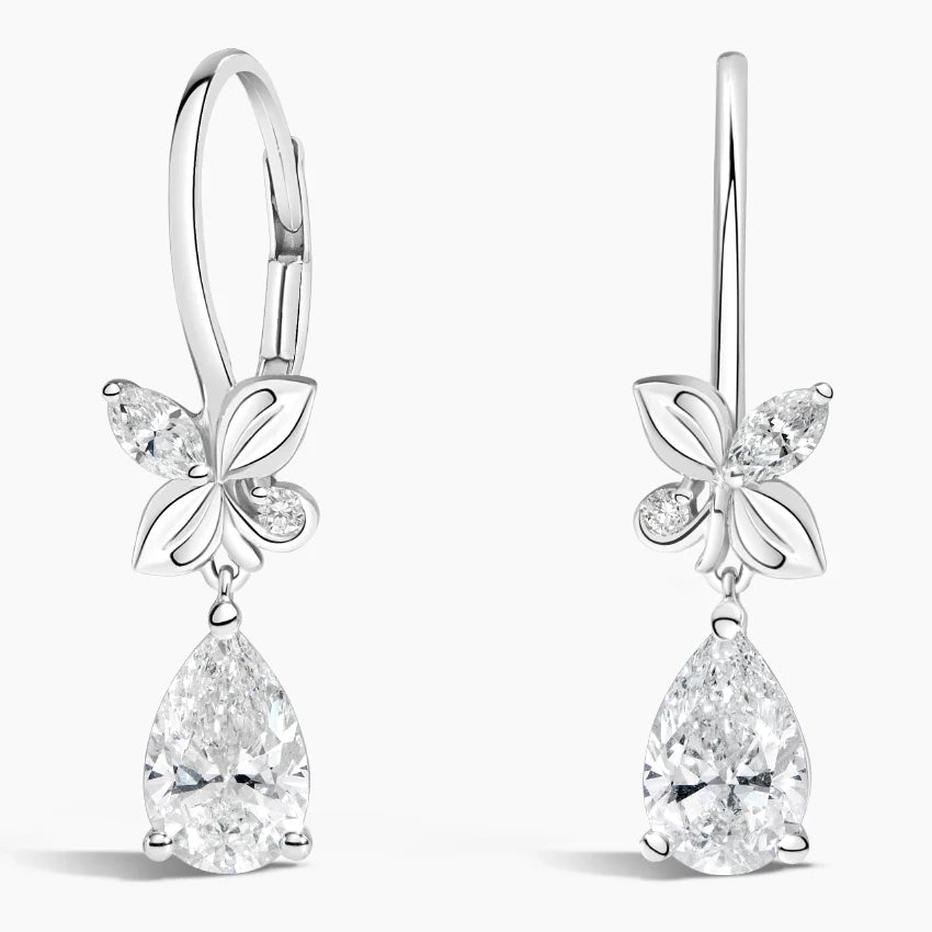 Calla Diamond Drop Earrings