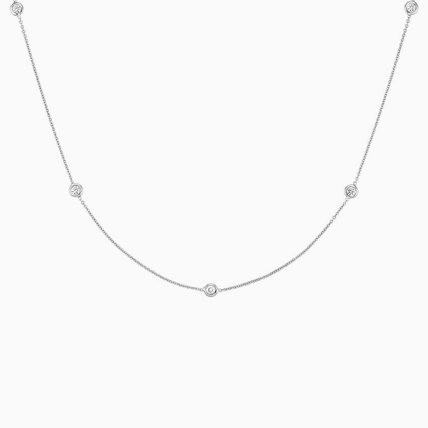 Bezel Strand 14 in. Diamond Necklace