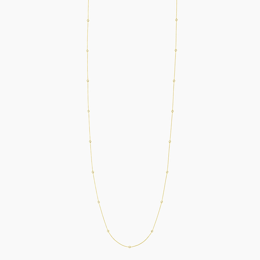 Bezel Strand 36 in. Diamond Necklace