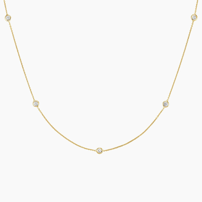 Bezel Strand 36 in. Diamond Necklace
