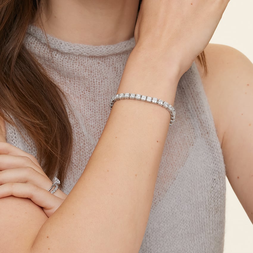 Princess Diamond Tennis Bracelet
