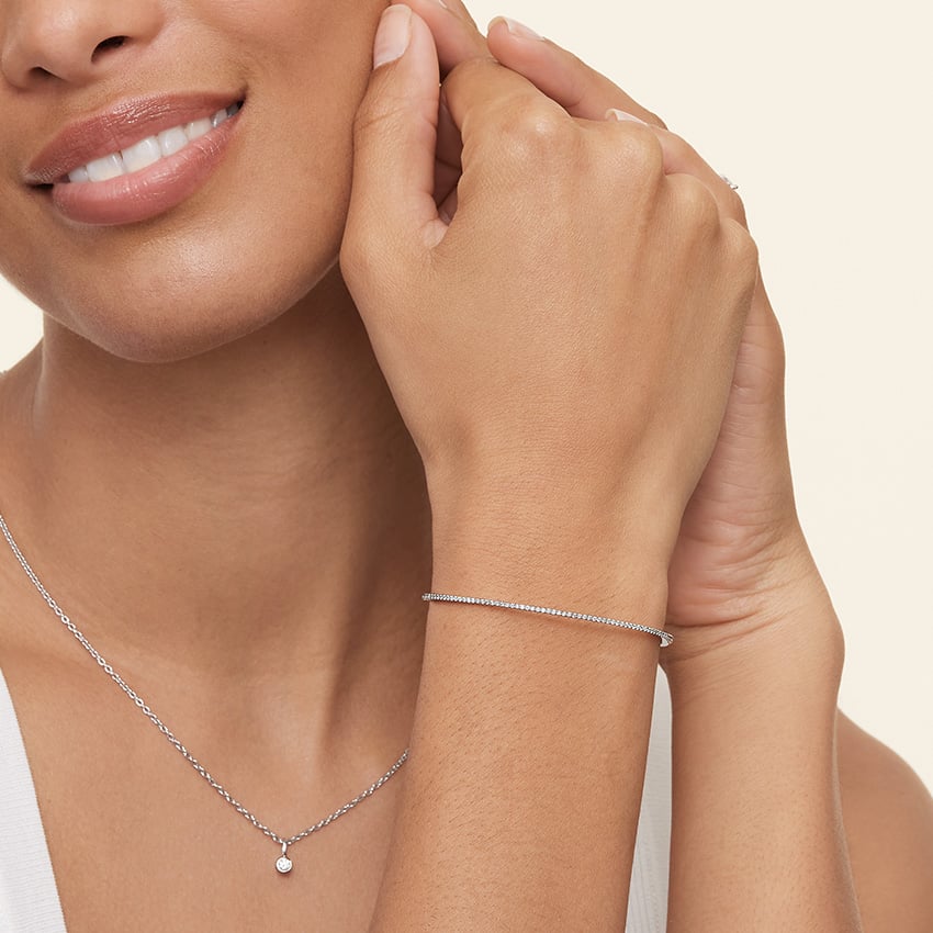 Whisper Pave Diamond Bangle Bracelet