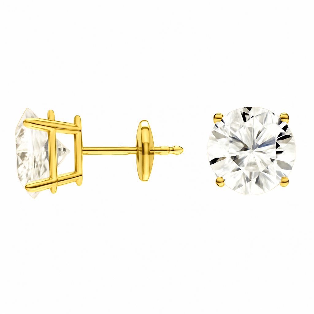 Perfect 4-Prong Diamond Stud Earrings