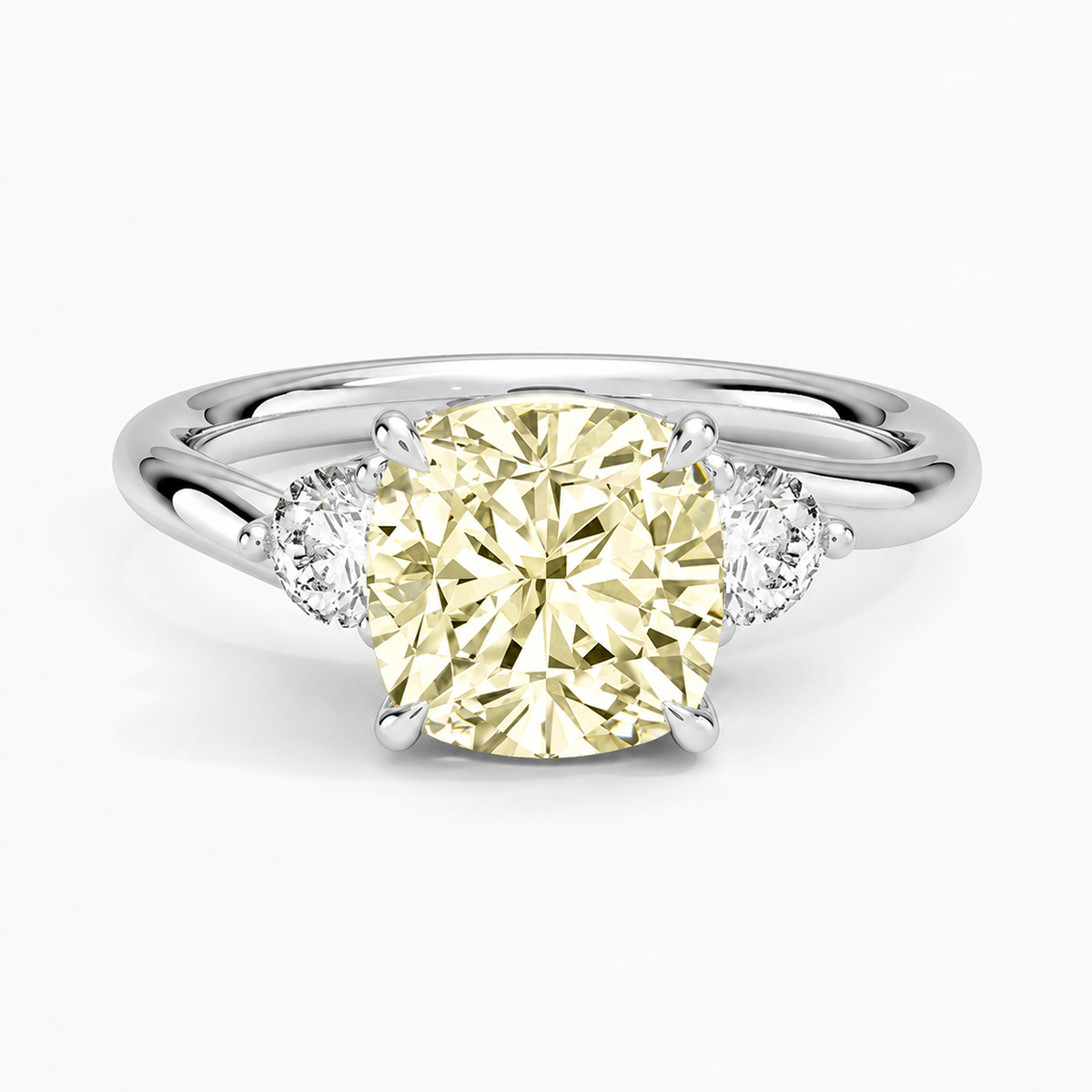 Opera Three Stone Diamond Engagement Ring