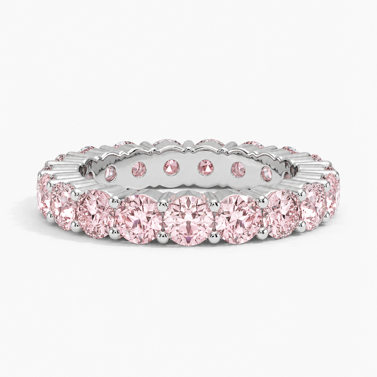 Каблучка з діамантами Eternity Pink Elodie